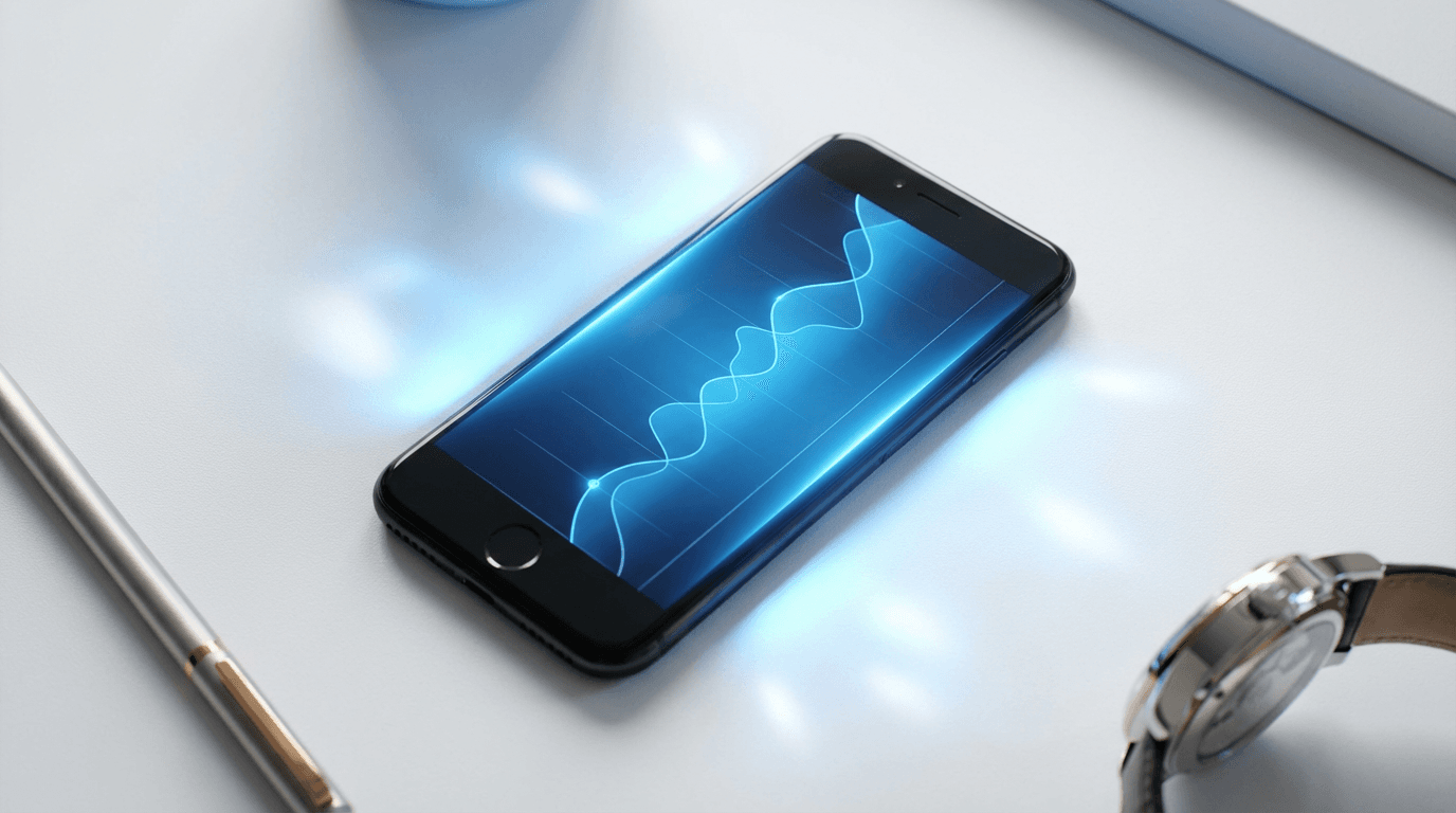 Mobile app design being tested on a smartphone